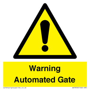 Warning Automated Gate